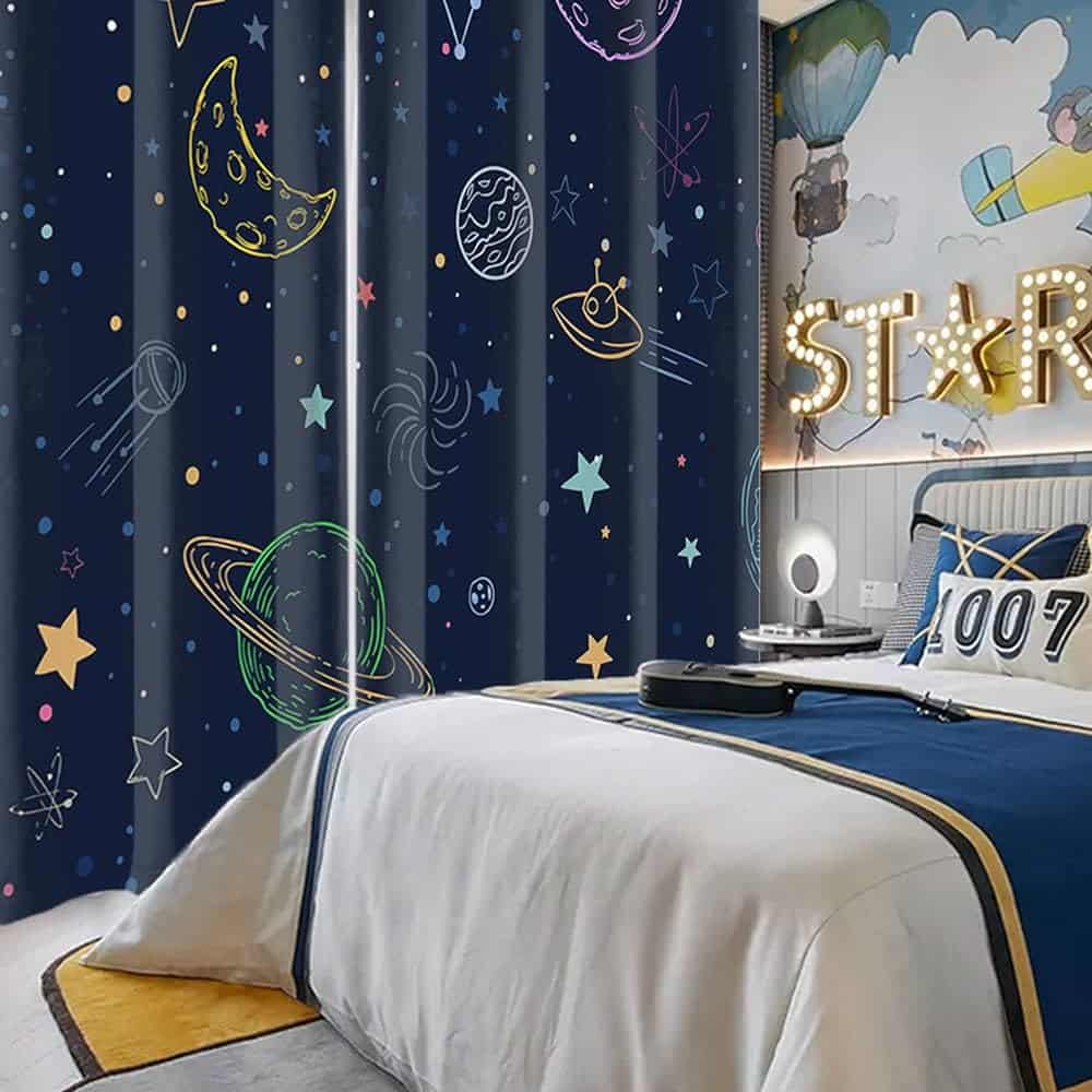 Choosing the perfect curtains for your kids' room involves considering both functional and aesthetic factors. Kids' rooms should be fun