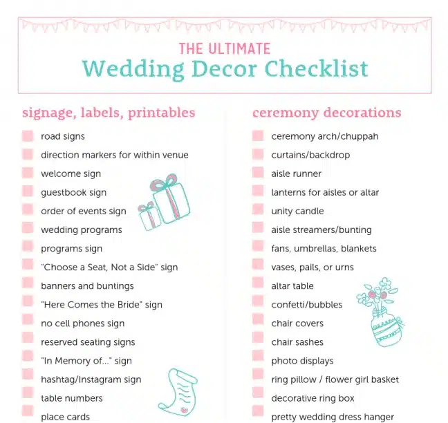 The Ultimate Wedding Decoration Checklist: A Step-by-Step Guide to Transform Your Special Day