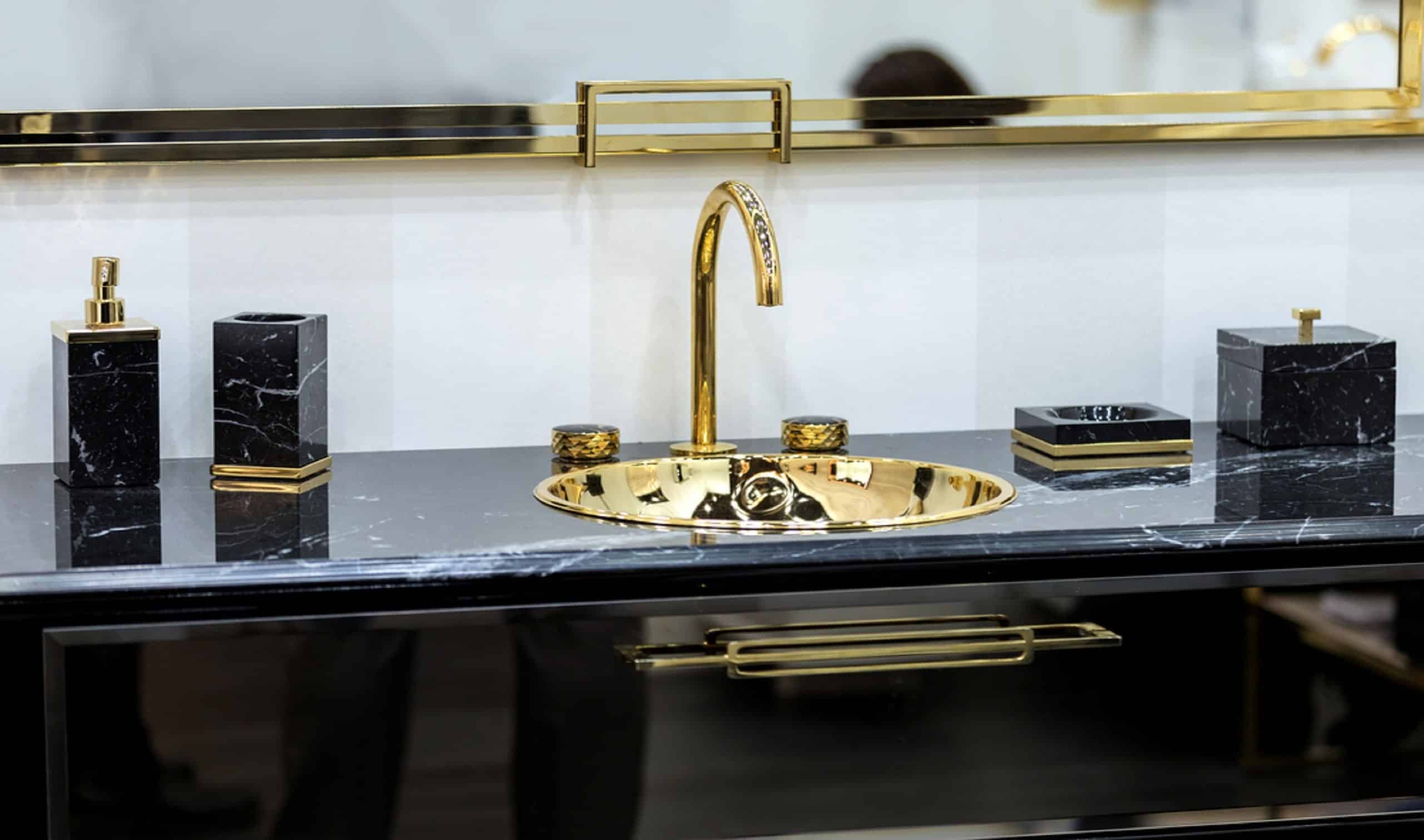 Opulent Elegance: Transforming Your Space with Black and Gold Bathroom Decor