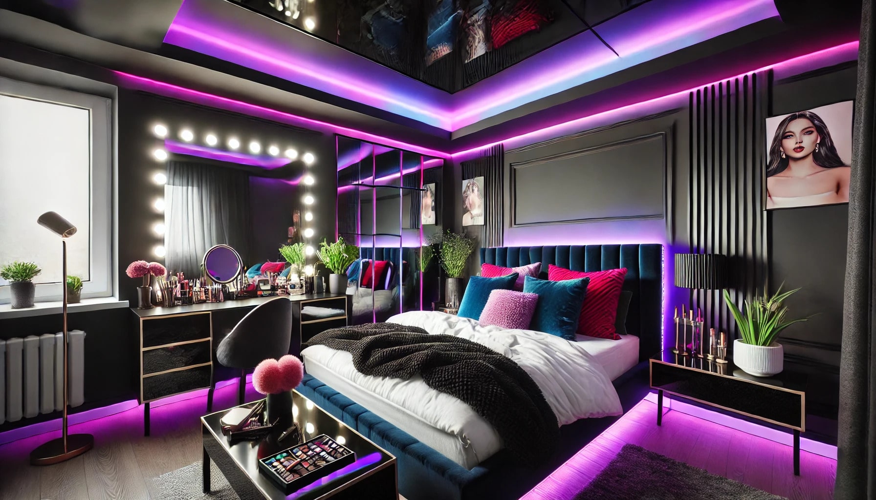 Baddie Aesthetic Room Inspiration Using LED Lights to Elevate Your Space